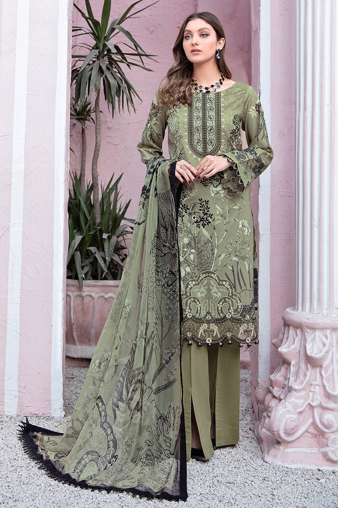 Riwayat by Ramsha Luxury Lawn Collection 2021 – Y-110