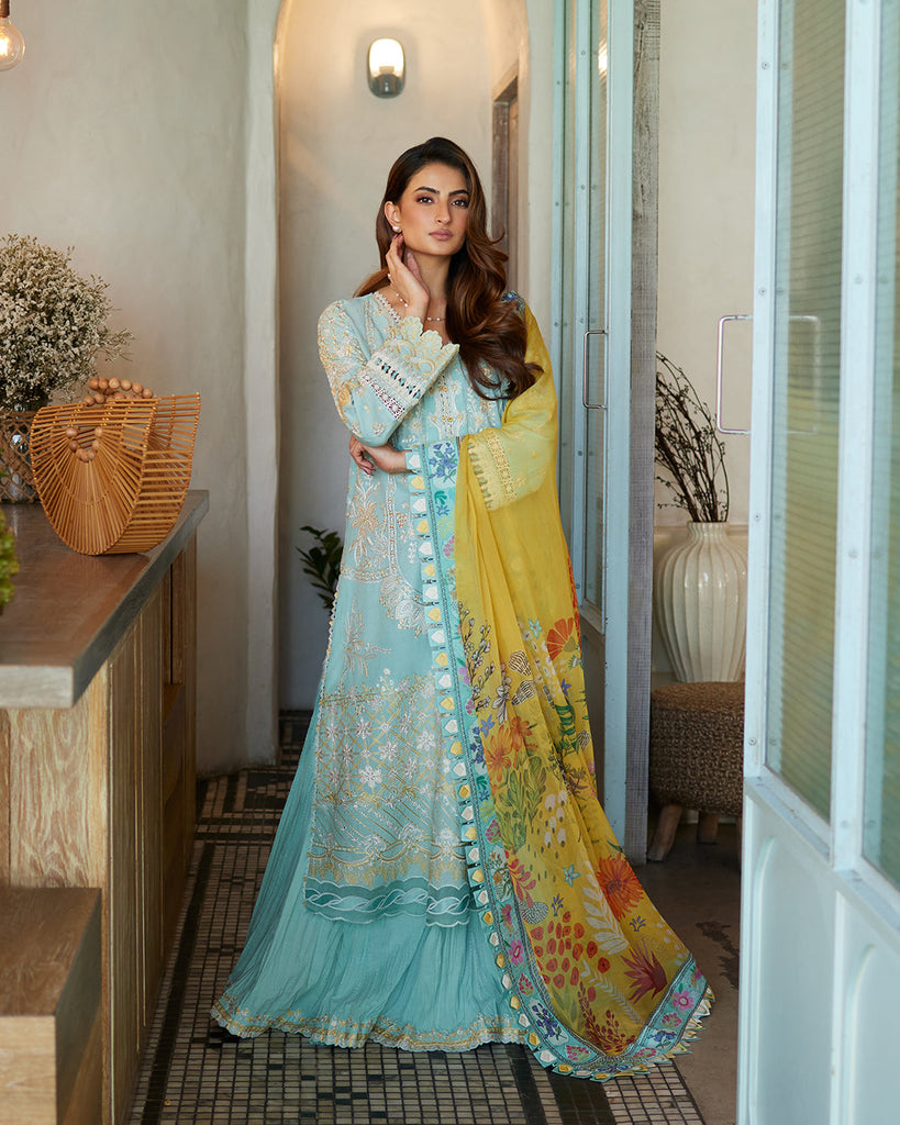 Faiza Saqlain Liliana x Palak Tiwari Luxury Lawn Collection 2024 – Galina