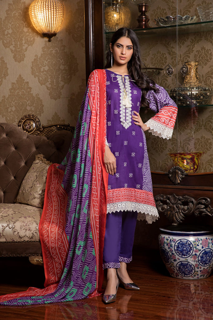 Sahil Exclusive Embroidered Lawn Collection 2019 – SE19-1B