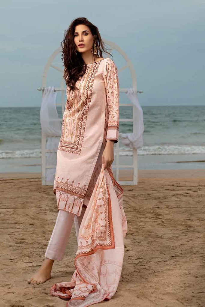 Gul Ahmed Malmal Collection 2019 – 3 PC Lawn Suit CL-516 B