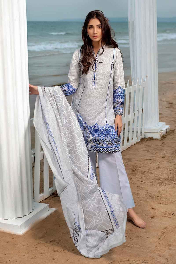 Gul Ahmed Malmal Collection 2019 – 3 PC Lawn Suit CL-550 A