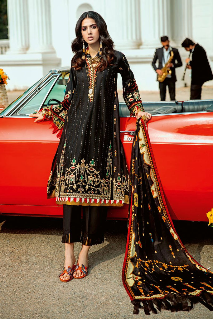 Gul Ahmed Summer 2020 – Premium Collection – 3 PC Embroidered Lawn Suit with Tissue Silk Dupatta SSM-37