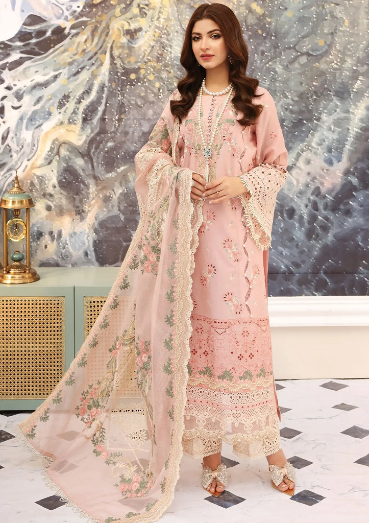 Elaf Festive Chikankari Lawn Collection 2023 – ELC-06 FLAMINGO