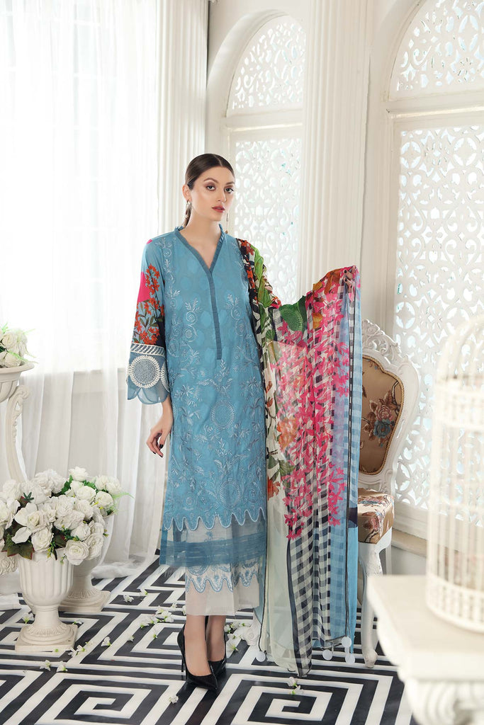 Charizma Reem Lawn Collection 2021 – Bluebird Escape RM-08