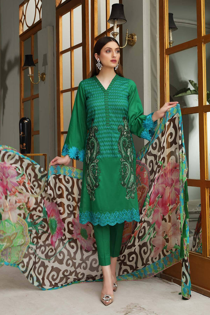 Charizma Reem Festive Edit Vol-2 – Embroidered Brosha Lawn Suit - RM-18