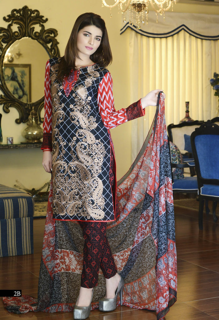 Kalyan Designer Embroidered Collection 2016 – 2B - YourLibaas
 - 1