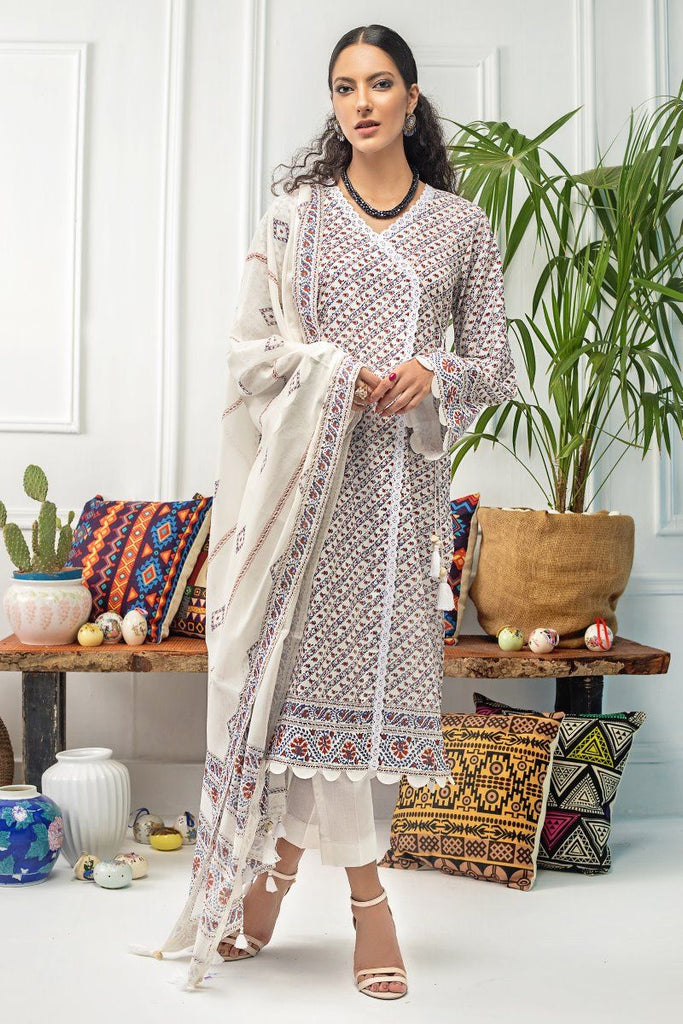 Gul Ahmed Mid Summer Cambric Collection – 2 PC Unstitched Printed Cambric Suit CNT-04