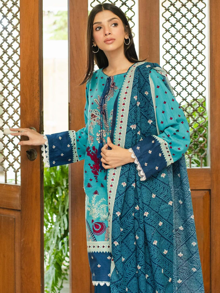 Zellbury Winter Printed Khaddar 3Pc Suit WUW22X30072