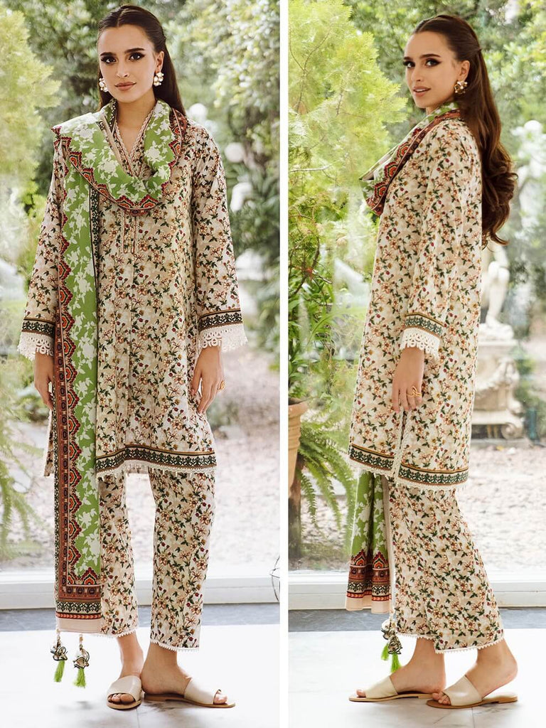 Zellbury Winter Printed Karandi 3Pc Suit WUW23X30682