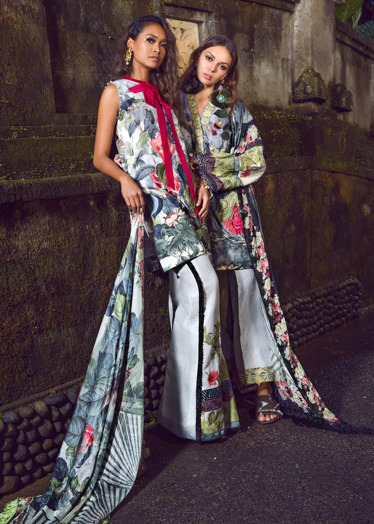 Shiza Hassan Luxury Lawn Collection 2019 – Bali Bloom 10B