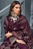 Gul Ahmed Poshak-E-Chinar Embroidered Shawl Collection 2019 – Dark Purple 3 PC AY-06