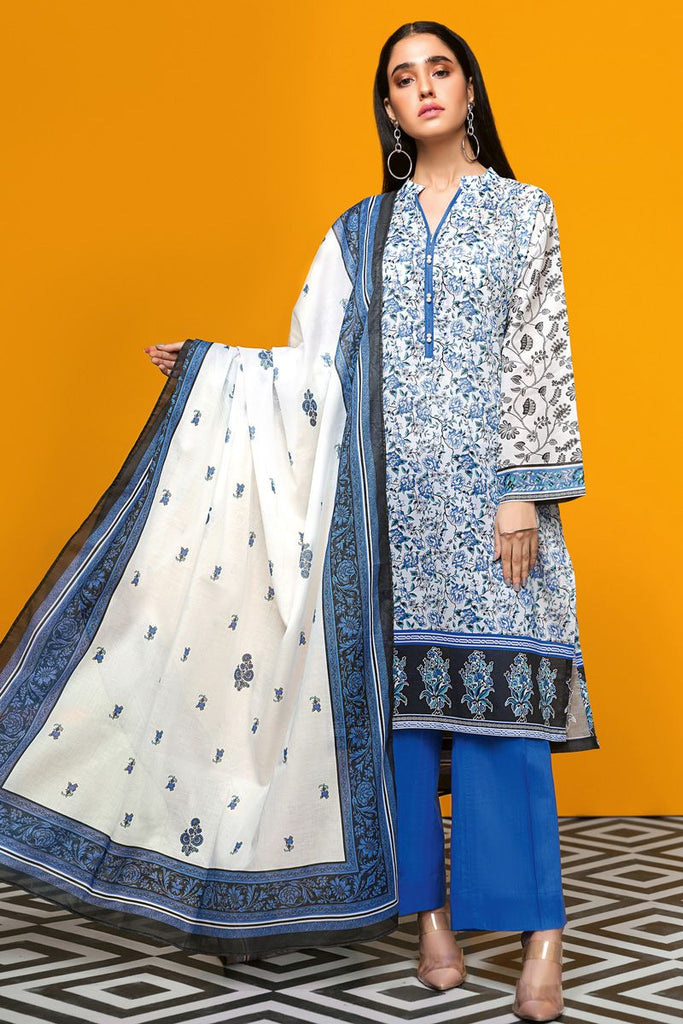 Gul Ahmed Summer 2020 – Basic Collection – 3PC Unstitched Lawn Suit CL-703 A