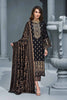 Gul Ahmed Poshak-E-Chinar Embroidered Shawl Collection 2019 – Black 3 PC AYE-05