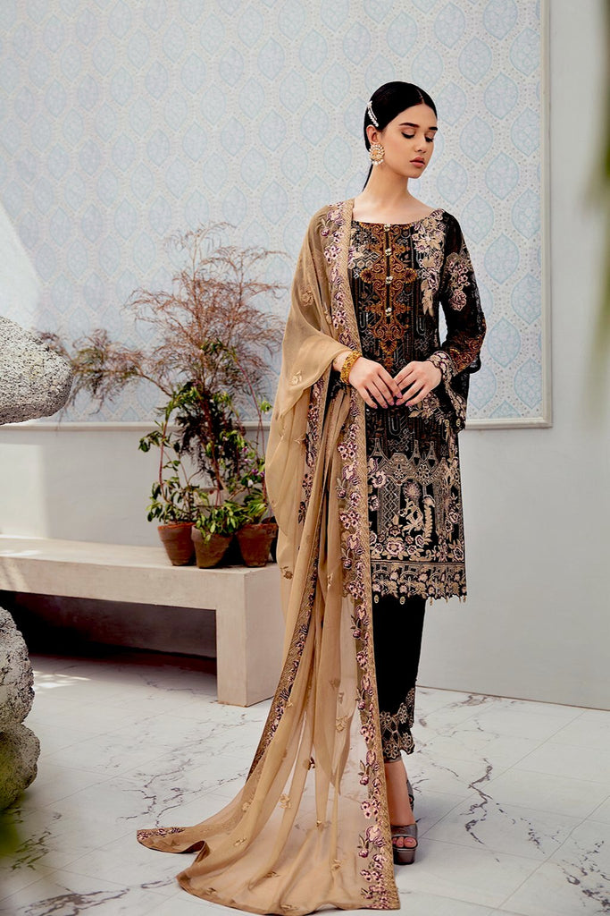 Ramsha Rangoon Chiffon Collection 2020 – D-606