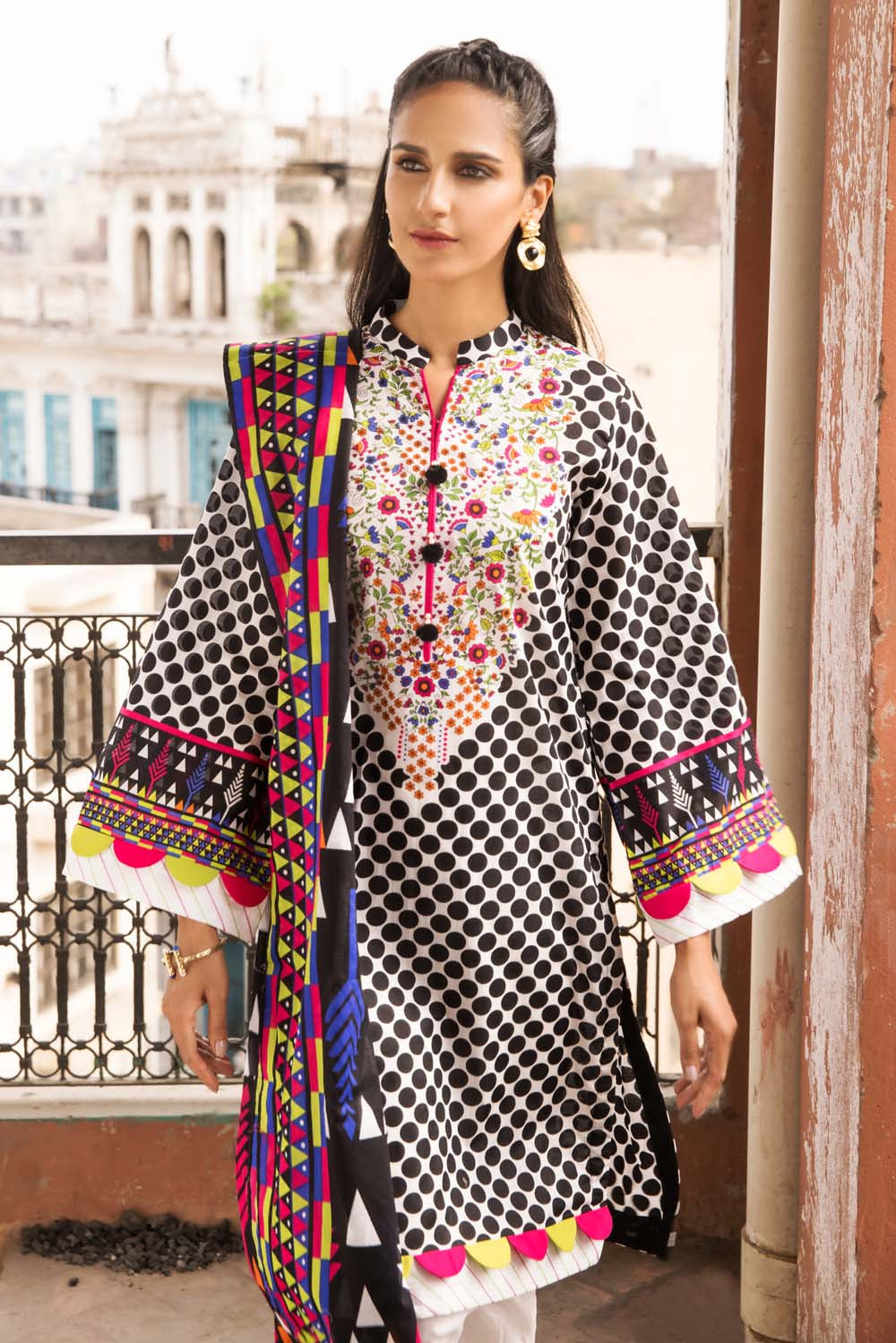 Gul Ahmed Lahore Lawn Collection 2021 – 3PC Neon Printed Lawn Suit CL ...