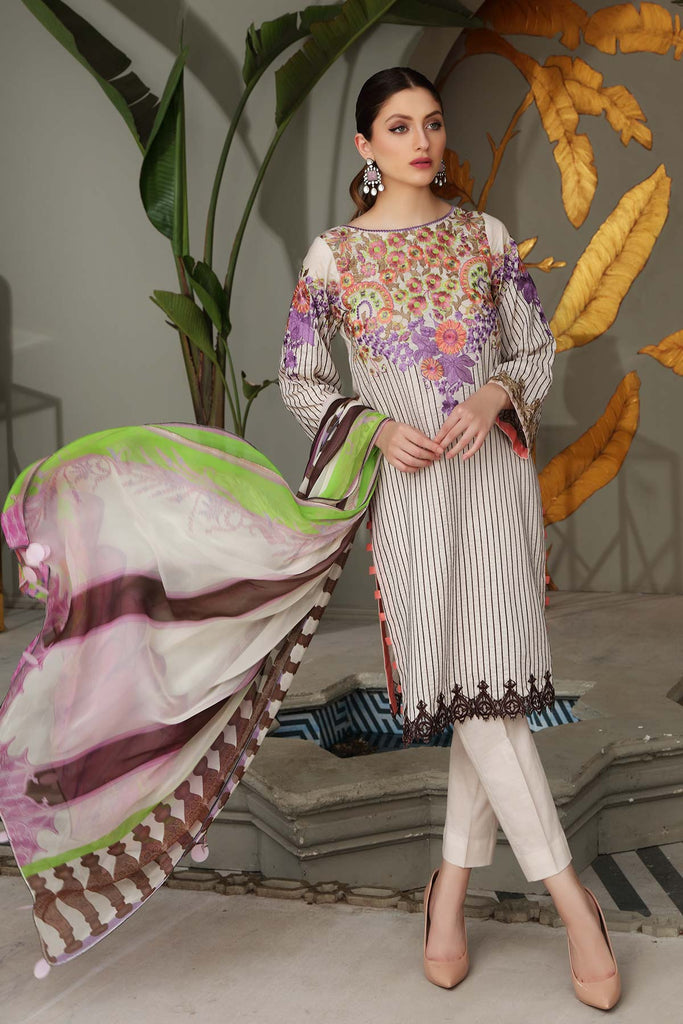 Charizma Reem Festive Edit Vol-2 – Embroidered Brosha Lawn Suit - RM-20