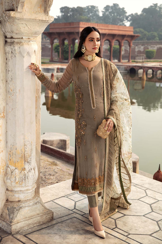 Charizma Dastan-e-Jashan Premium Embroidered Chiffon Collection – Zeb-un-Nisa DJ-07