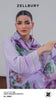 Zellbury Embroidered Shirt Shalwar Dupatta - Purple - Cambric Suit-0645