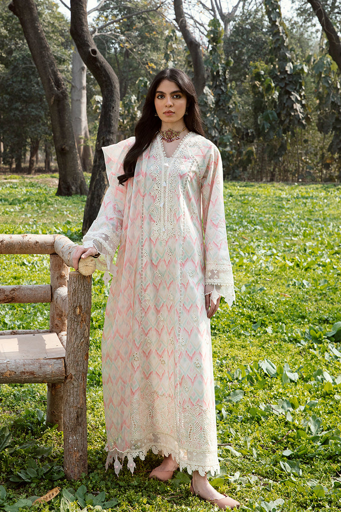 Qalamkar Qline Lawn Collection 2023 – AK-14 FERN