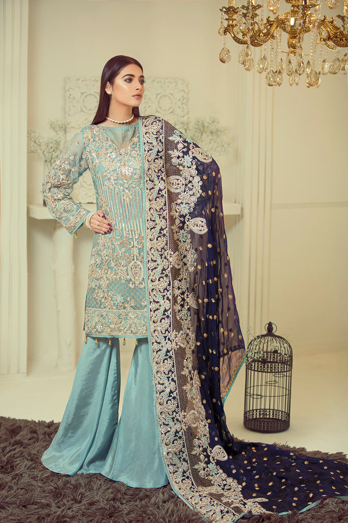 Elaf Premium Chiffon Collection 2019 – EL04 Royal Sphire