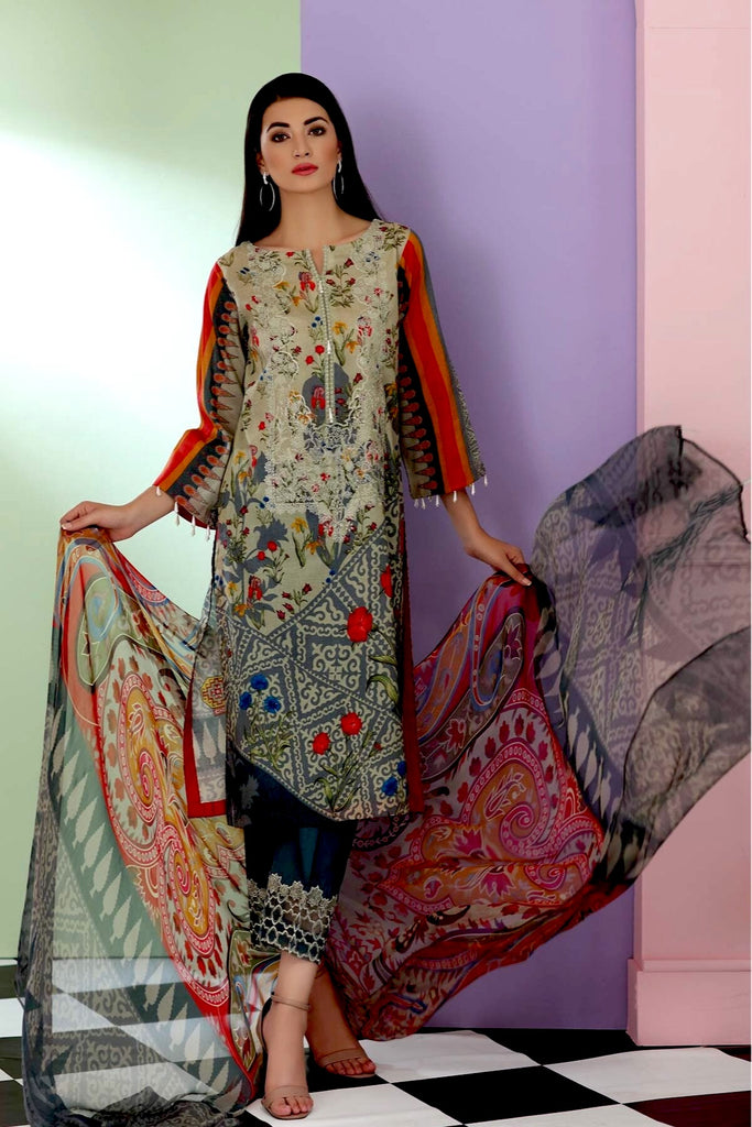 Charizma Combinations Embroidered Lawn Collection Chapter 2 – CCW-12