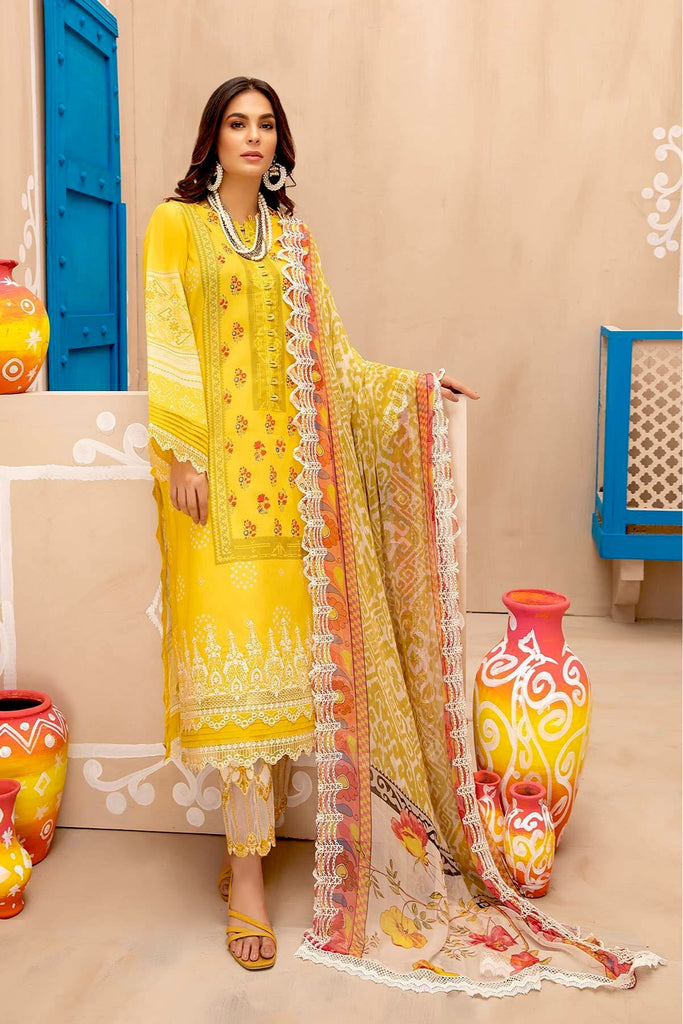 Charizma Signature Chunri Chapter 1 – 3Pc Embroidered Lawn With Chiffon Dupatta CHN-11