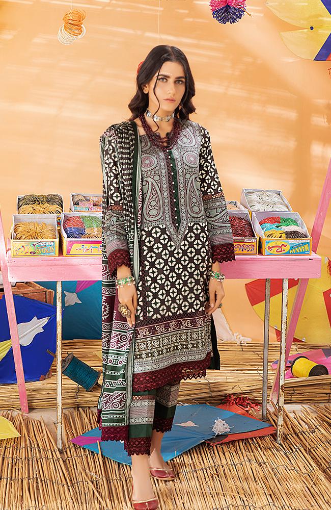 AlZohaib Monsoon Chunri Lawn Collection '21 – 04A