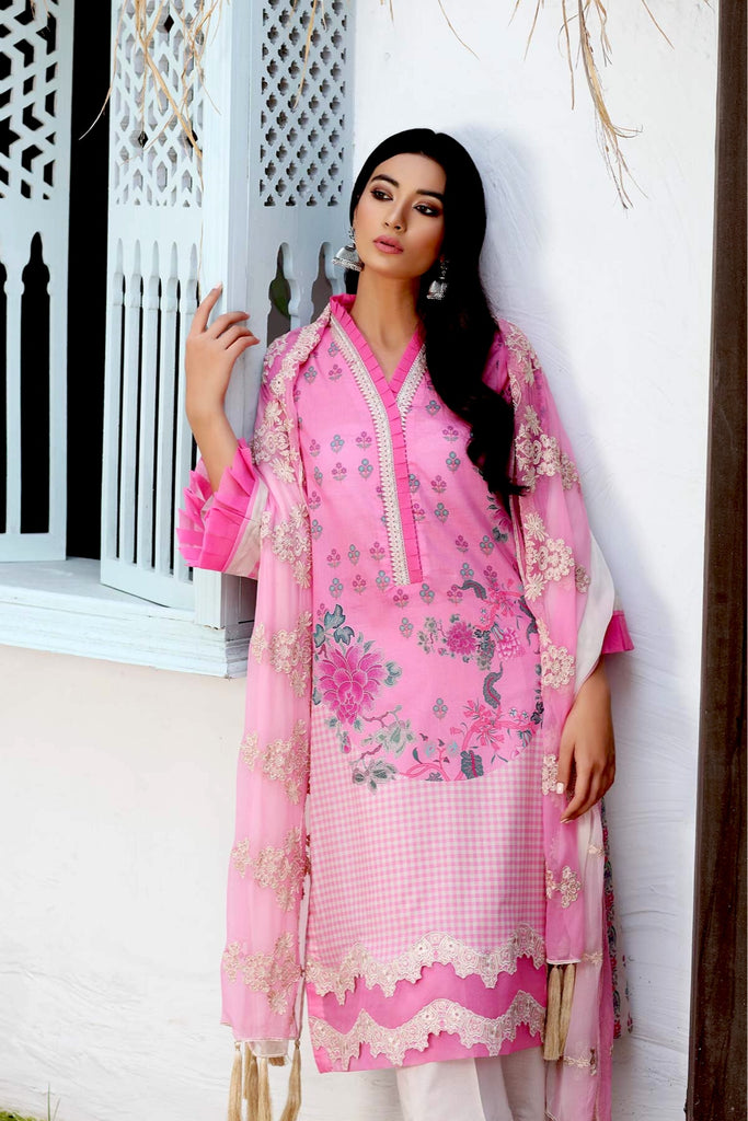 Charizma Naranji Lawn Collection Chapter 2 – 3-Pc Embroidered Lawn With Chiffon Dupatta CN-15B