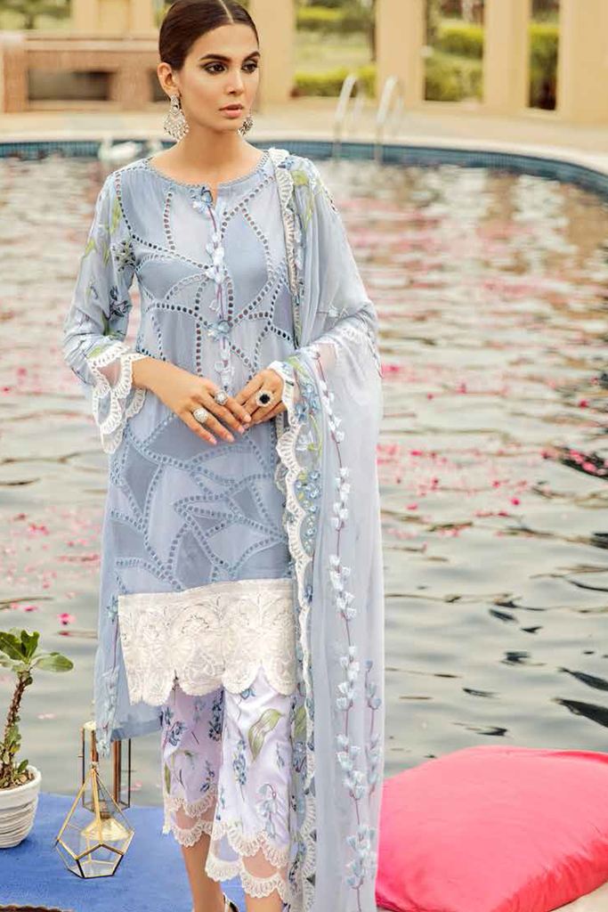 Charizma Festive Eid Lawn Collection 2019 – Pearl River ED-38