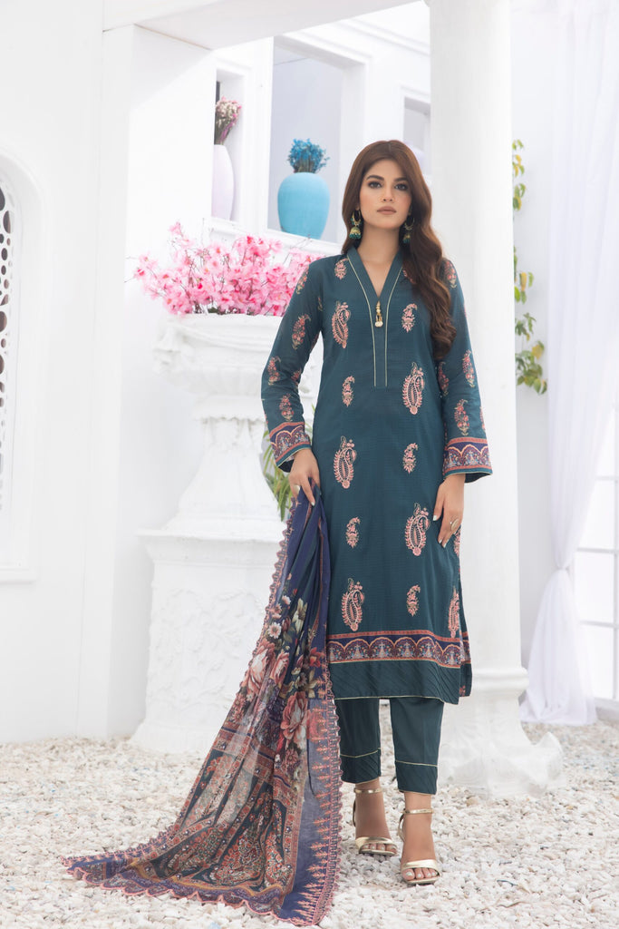 Regalia Embroidered Cutwork Lawn Collection 2024 – RE-4