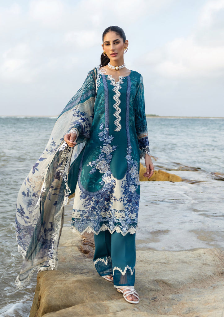 Elaf Signature Embroidered Lawn Collection – ESC-04A MOON LILY