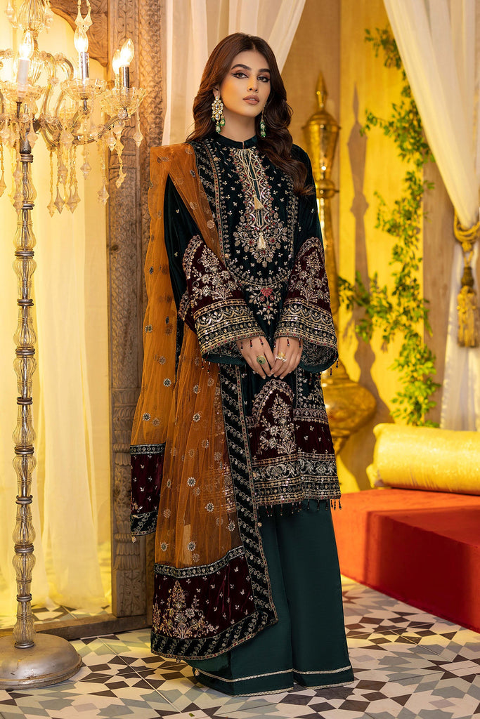 Adan's Libas Embroidered Velvet Collection – Shab e Roz