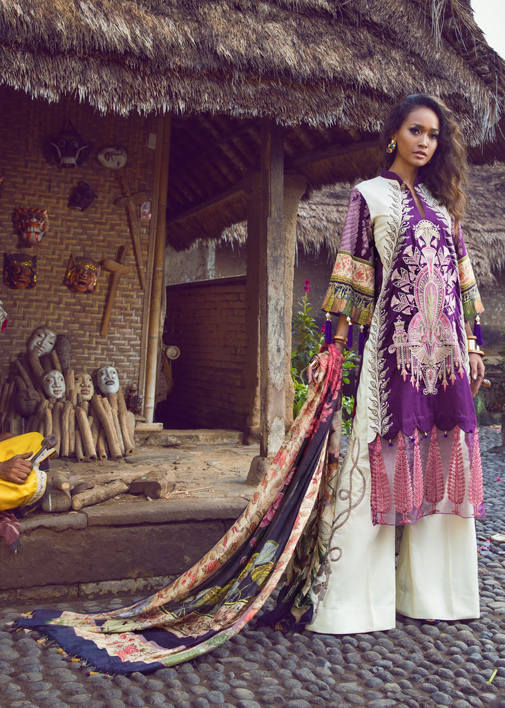 Shiza Hassan Luxury Lawn Collection 2019 – Carnival 9B