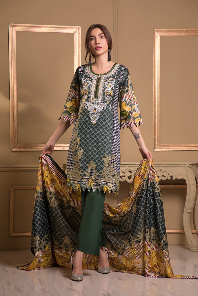 Sahil Designer Festive Lawn Collection 2019 – SLDF-6A