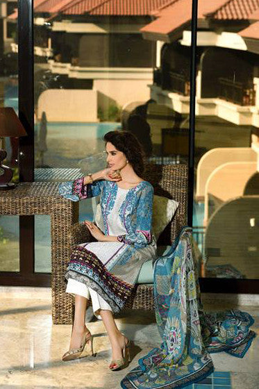 HSY Lawn by Ittehad Textiles Spring/Summer '15 – 6B - YourLibaas
 - 1