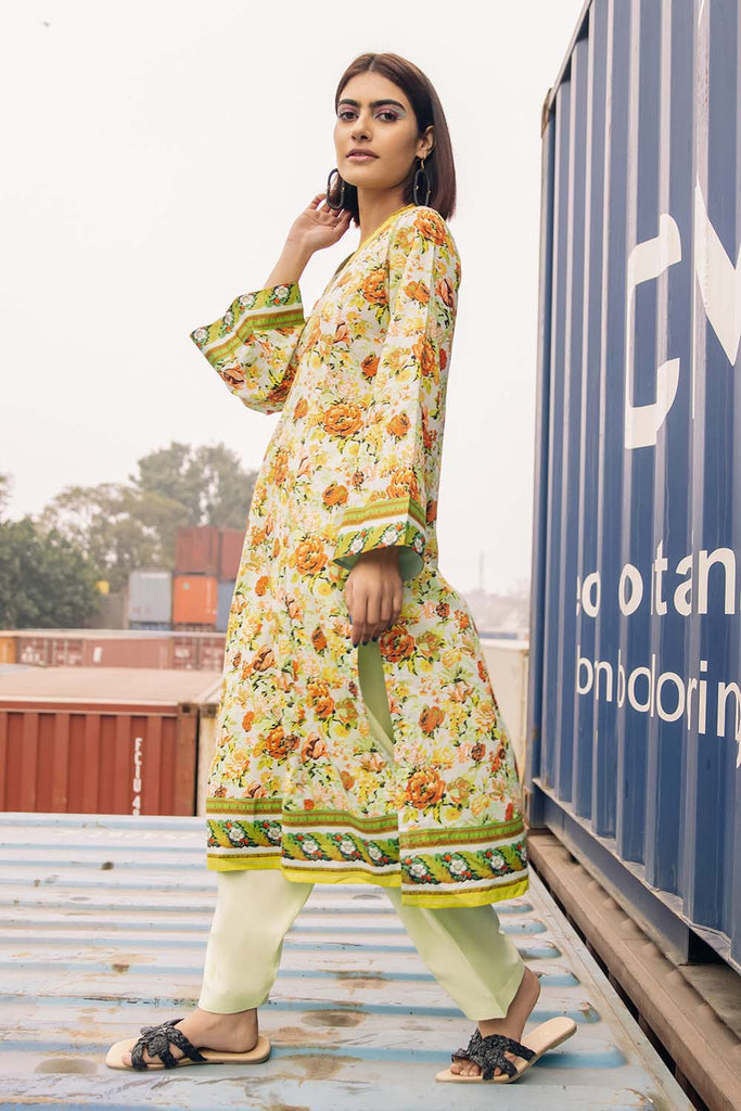 Gul Ahmed Summer Basic Lawn 2021 · 1PC Unstitched Digital Printed Lawn Shirt SL-945 B