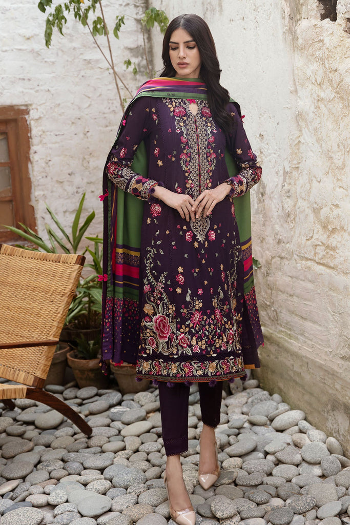 Jazmin Iris Fall Winter Collection 2023 – Embroidered Fine Slub IW23-D1