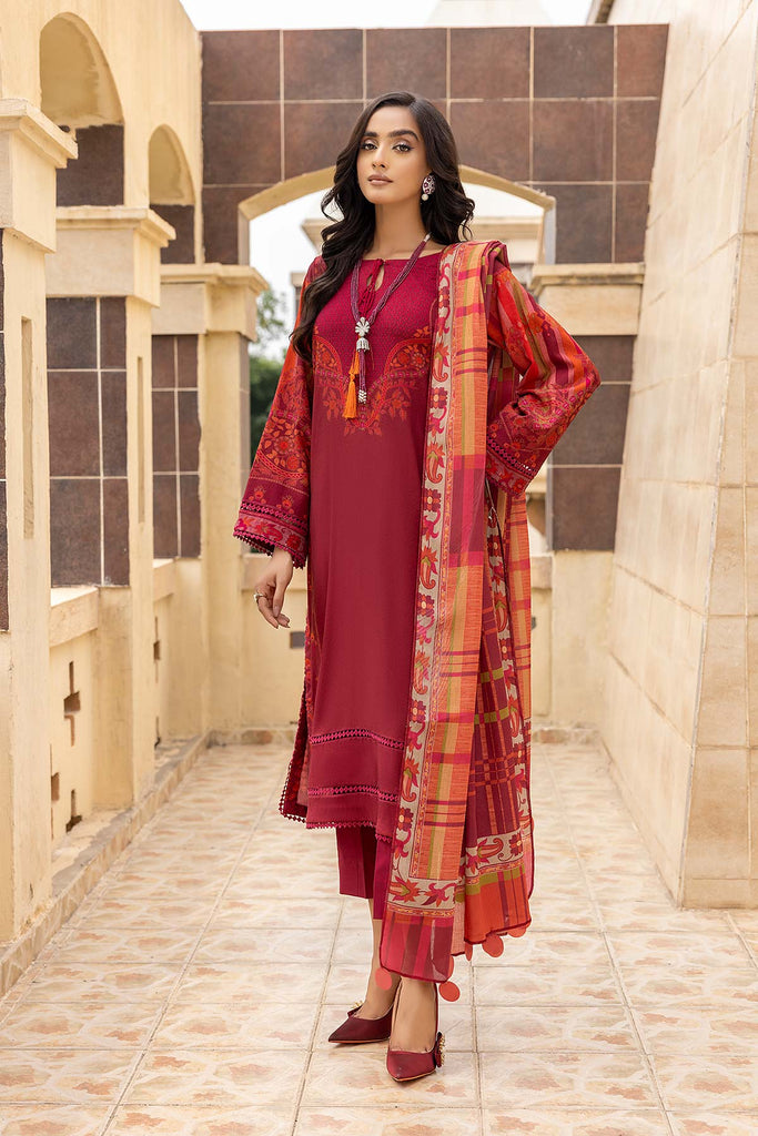 Charizma C-Prints Fall/Winter · Slub Linen Suit with Pashmina Shawl – CPW22-39