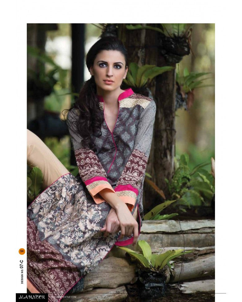 7C - Mahnoor Embroidered Collection 2015 - YourLibaas
 - 1