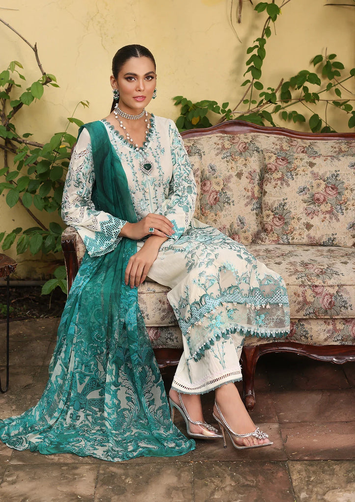 Elaf Luxe Luxury Lawn Collection – ELJ-05A ICEDREAM