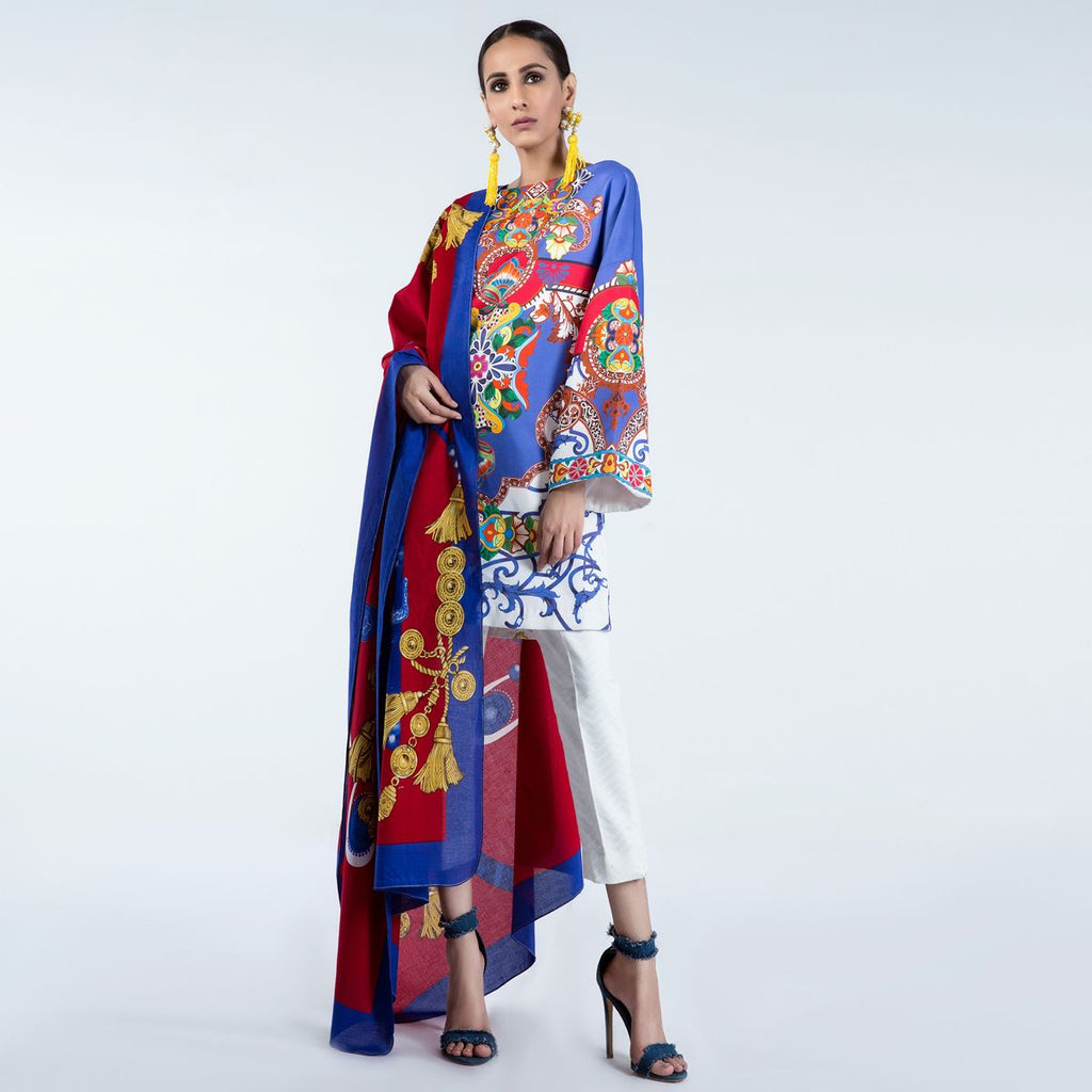 Sana Safinaz Lawn Muzlin 2018 – M07A