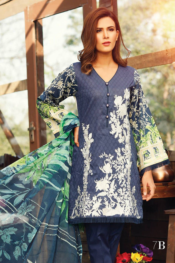 RajBari Embroidered Lawn Collection 2017 – 7B