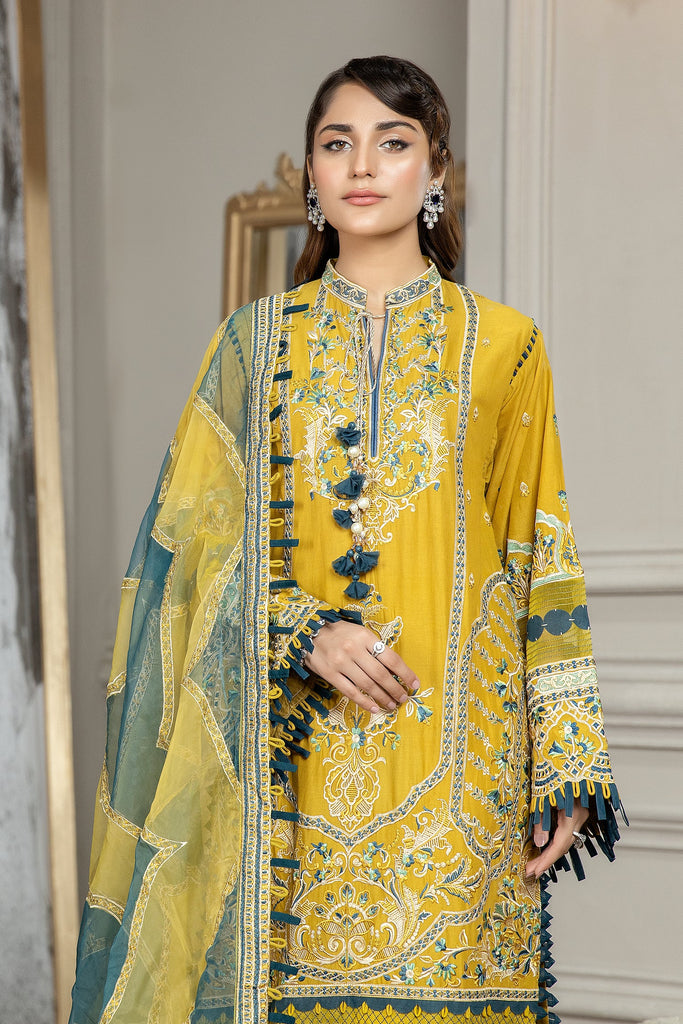 Adan's Libas Dulcet Lawn Collection 2023 – Canary