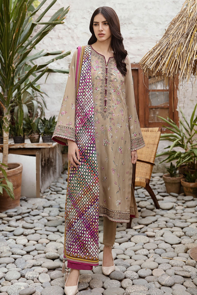 Jazmin Iris Fall Winter Collection 2023 – Embroidered Fine Slub IW23-D9