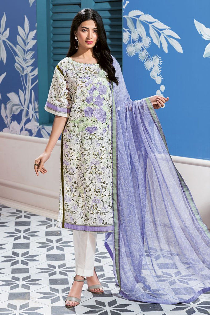 Gul Ahmed Summer 2020 – Premium Collection – 3 PC Embroidered Lawn Suit with Chiffon Dupatta BM-108