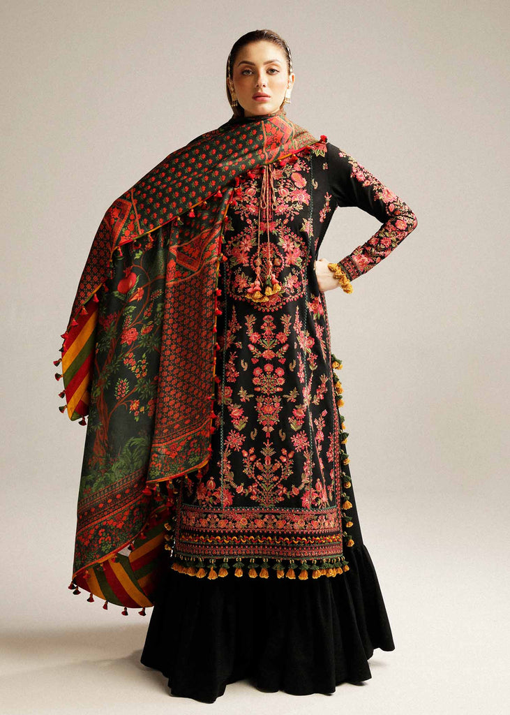 Hussain Rehar Winter Collection with Shawl – Raat