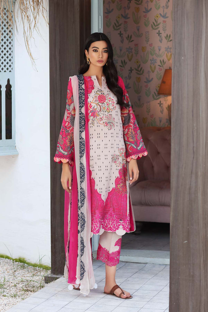 Charizma Naranji Lawn Collection Chapter 2 – 3-Pc Embroidered Lawn With Chiffon Dupatta CN-14B