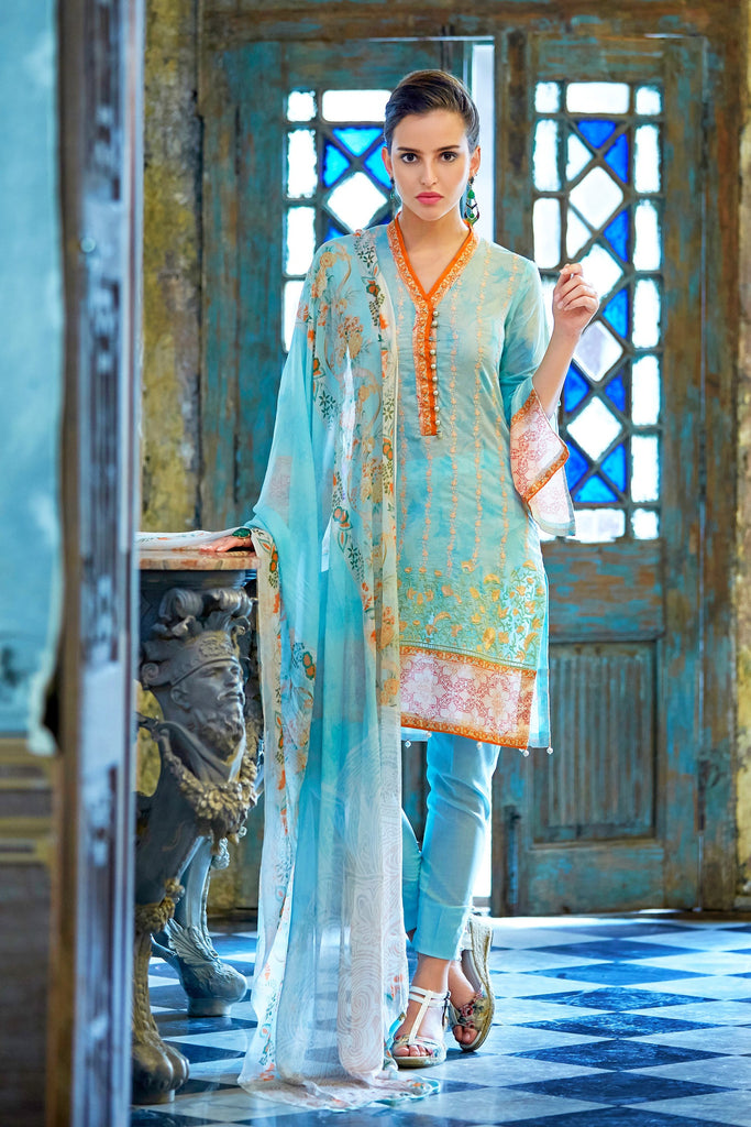 Bashir Ahmad Florence Lawn Collection Vol 1 – FL08A - YourLibaas
 - 1