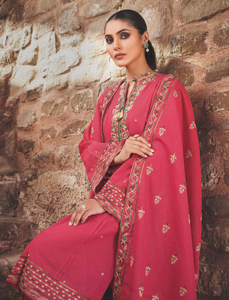 Gul Ahmed Winter Collection 2021 · 3 PC Karandi Suit with Karandi Shawl – AY-12010