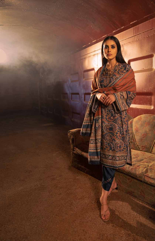 Gul Ahmed Winter Collection 2021 · 3 PC Karandi Suit with Karandi Shawl – AY-12025A